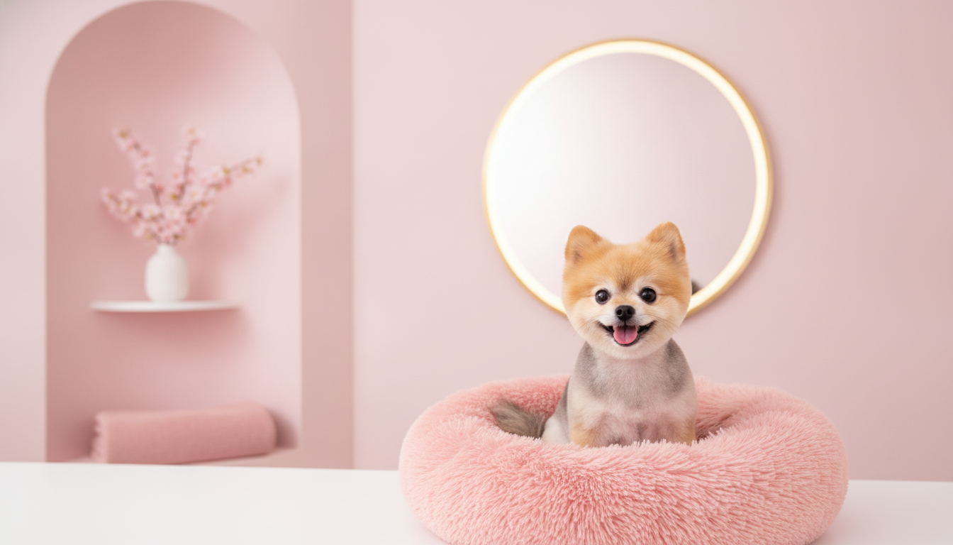 Pink parlour Pomeranian hero
